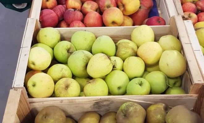 Vente de fruits direct producteur, Vinay, La Halle Fermière